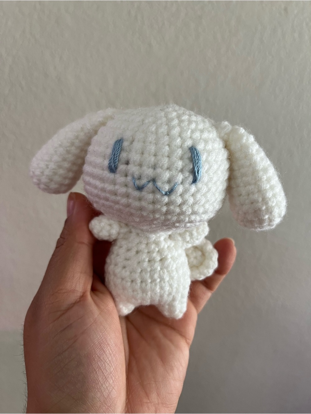 Plush White Crochet Cinnamoroll - Small Accessory